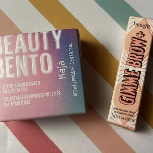 March Move Sale! Kaja Eyeshadow Trio n Cold Brew & Benefit Gimme Brow Mini in 3